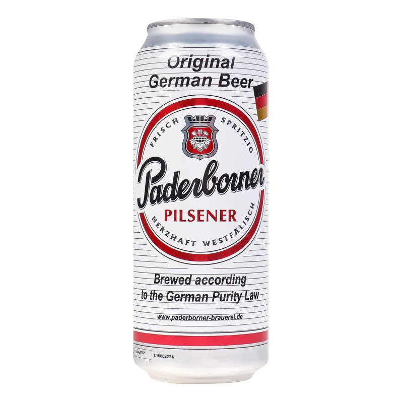 Пиво Paderborner Pilsner 0,5л 4,8% з/б